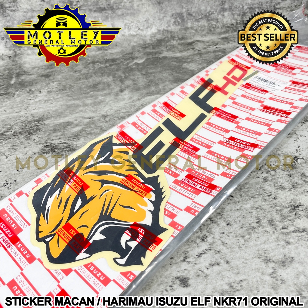 Sticker TIGER STICKER / MACAN ISUZU ELF NKR71 NKR 71 ORIGINAL | Shopee ...