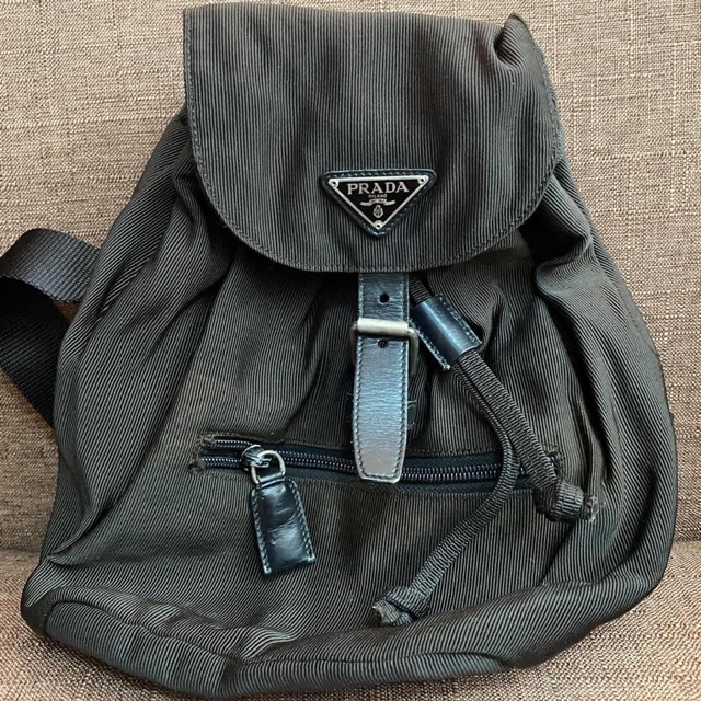 Authentic shop prada backpack