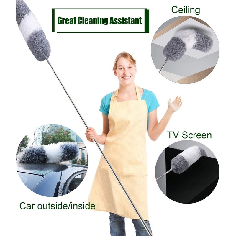 Soft & Bendable Microfiber Feather Duster Dusting Brush Home Car
