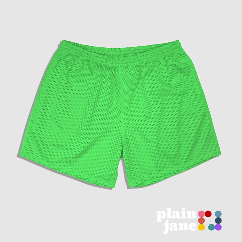 Plain Jane Easy Track Shorts - Lime Green