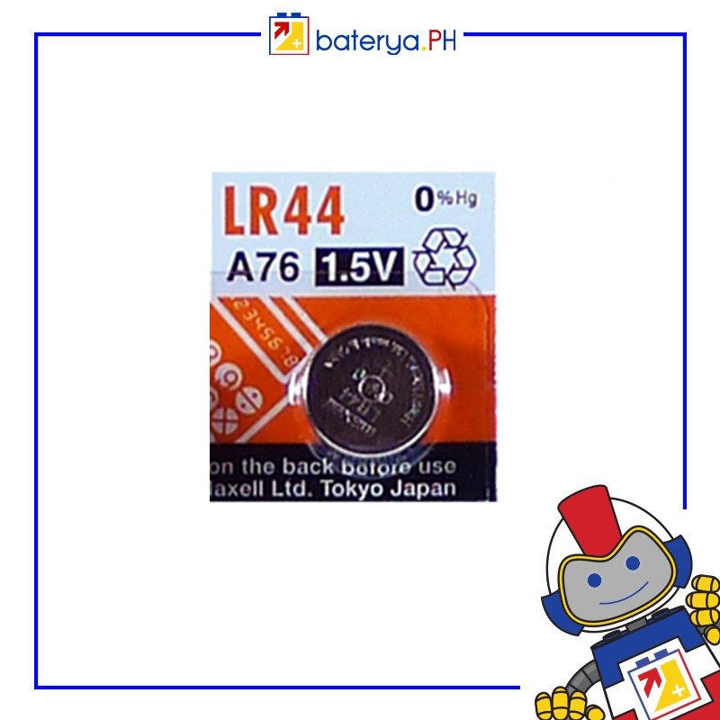 Maxell LR44 1.5V Alkaline Button Cell LR1154 AG13 G13 A76 76A L1154 ...