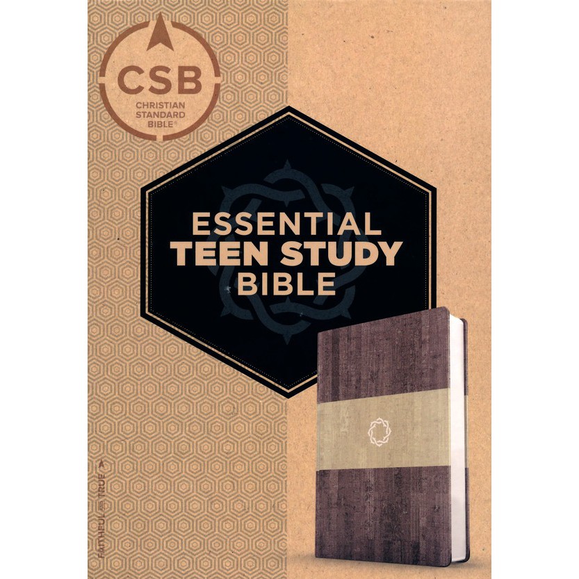 CSB Essential Teen Study Bible (LeatherTouch,Weathered Gray Cork ...