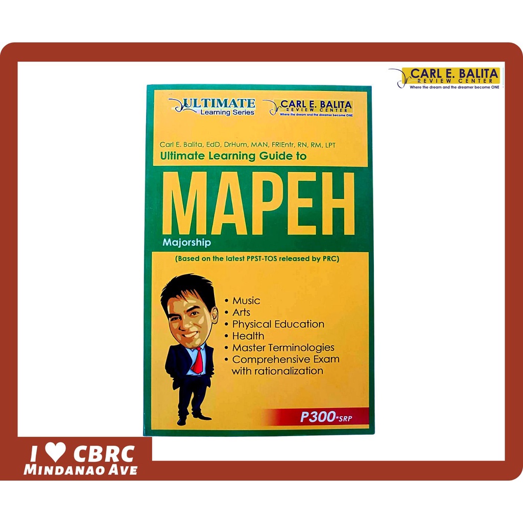 CBRC LET REVIEWER Ultimate Learning Guide To MAPEH Majorship | Shopee ...