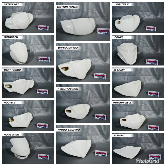 HITAM Racing Motorcycle Blind Shell All Black Variants | Shopee Philippines