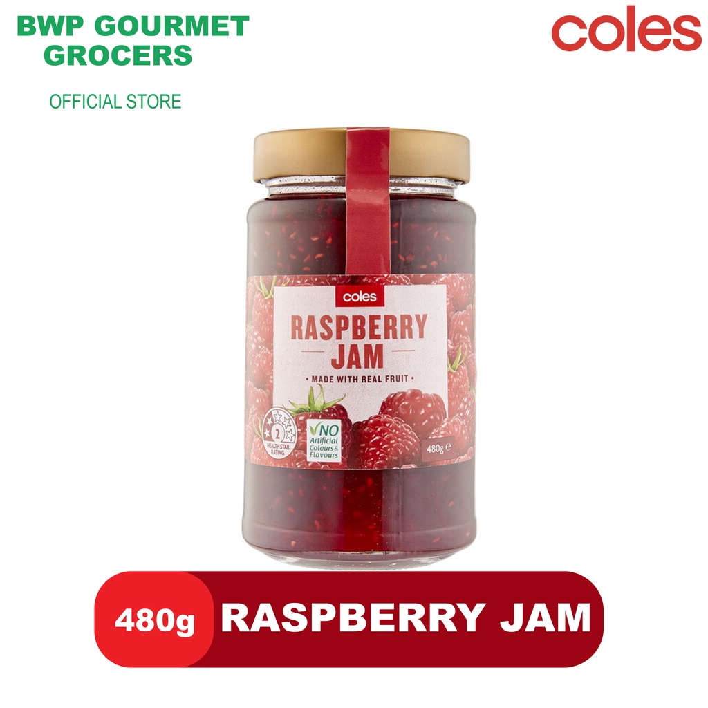 Coles Jam Raspberry (480g) Shopee Philippines