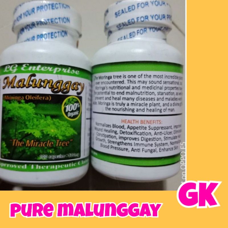 Malunggay Herbal 100 Capsules Shopee Philippines