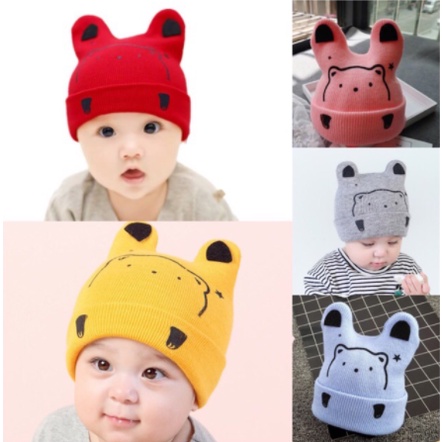 Baby Cap Bonet Soft Hat Baby Cap Newborn Boy Girl Cotton Hats | Shopee ...