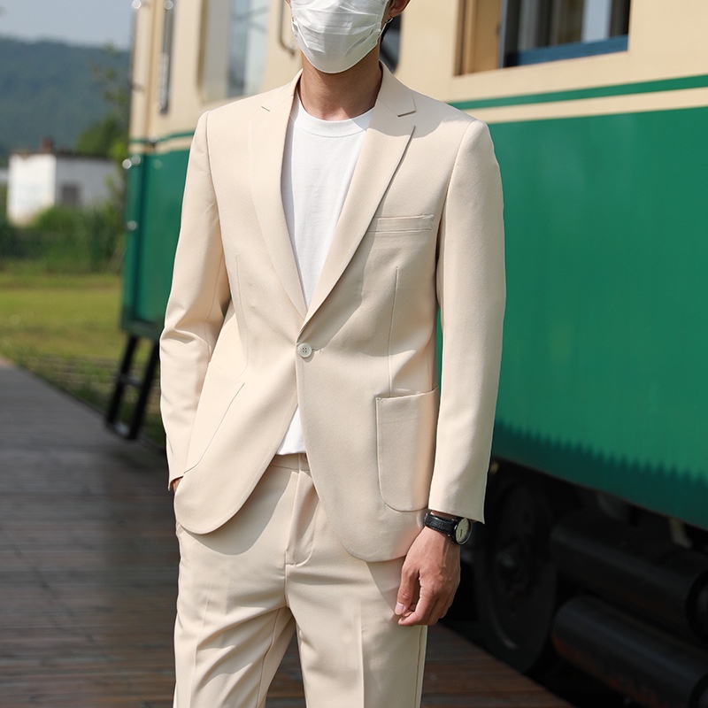 Cream lasix colored suit jacket