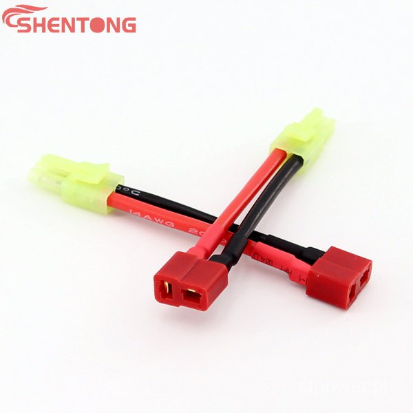 Mini Tamiya Connector to Deans T Plug Adapter Cable 14AWG 100mm
