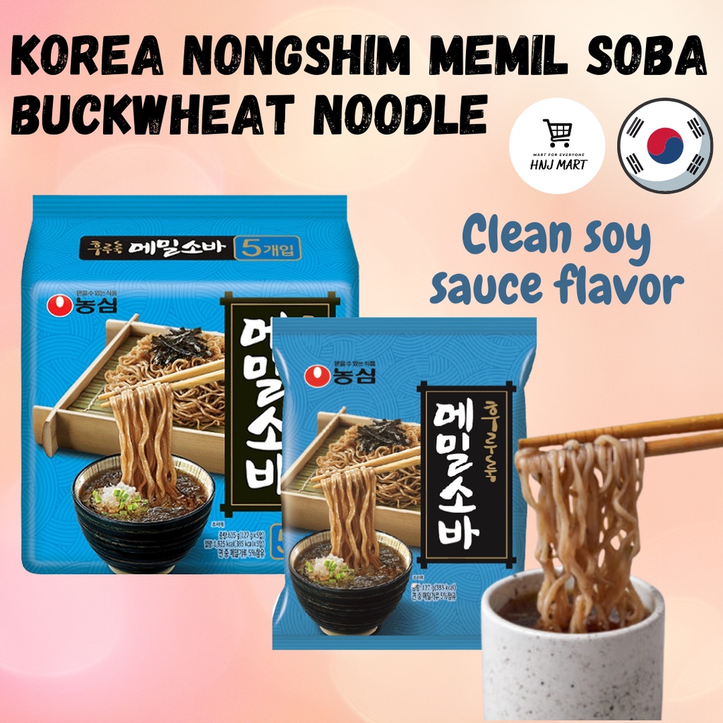 Korea Nongshim Memil Soba Buckwheat Noodle Zaru Soba Ramen Instant Soba