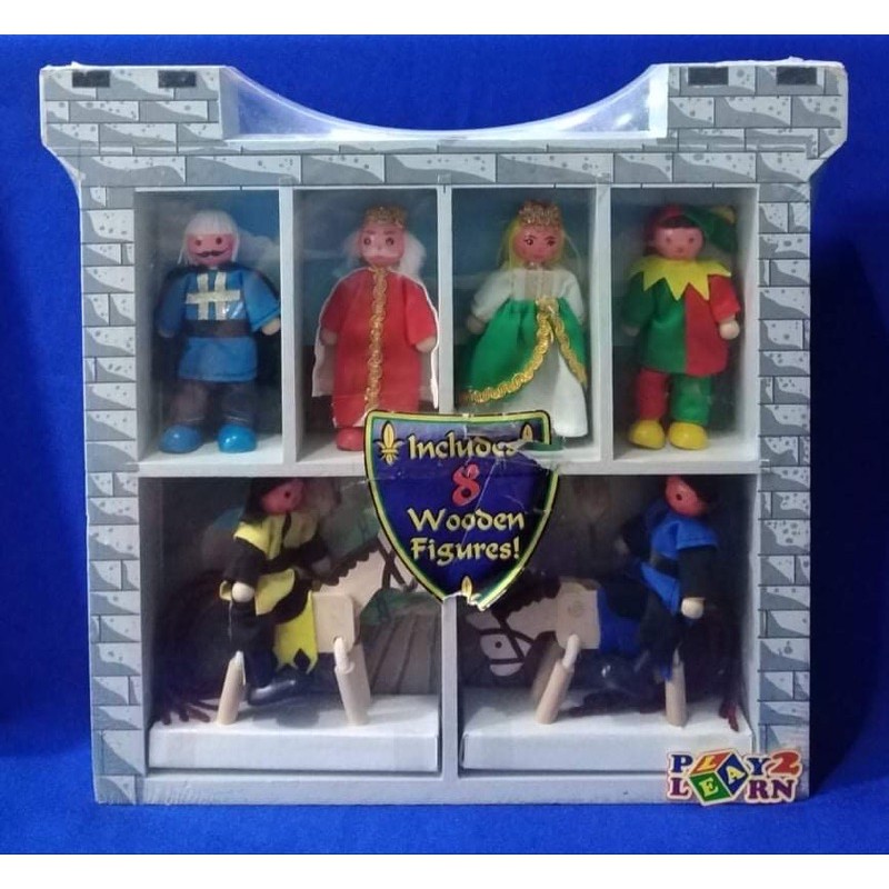 Melissa & doug castle wooden hot sale figure set