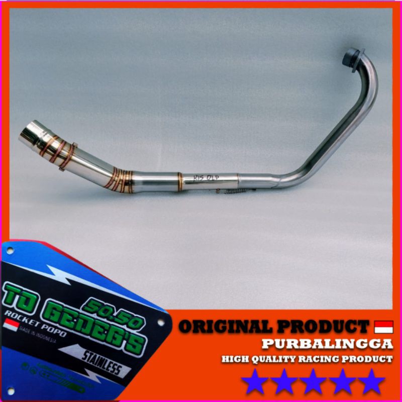 Yamaha R15 old V2 Xabre exhaust pipe neck full stainless | Shopee ...