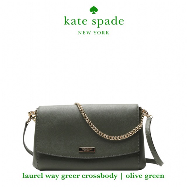 SALE Kate Spade Laurel Way Greer Crossbody Evergreen Shopee