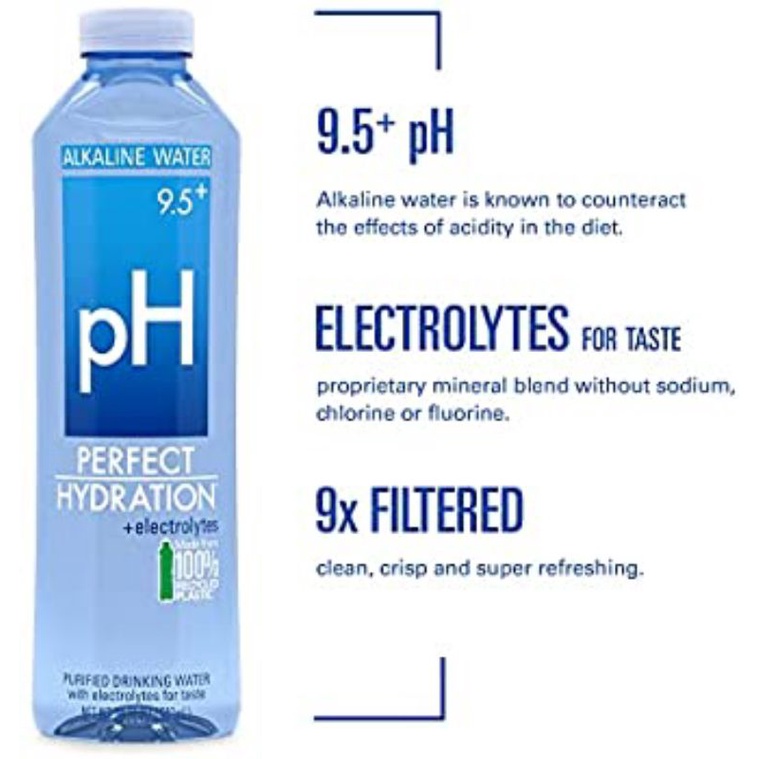 PERFECT HYDRATION Alkaline Purified Drinking Water 591ml Shopee