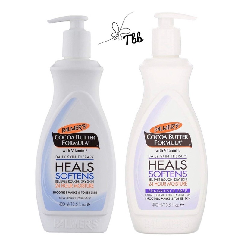 Cocoa Butter Fragrance-Free Body Lotion - Pack of 2 by Palmers for Unisex -  13.5 oz Body Lotion 