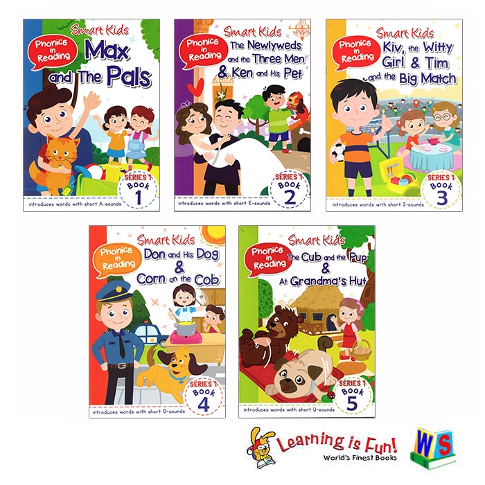 WS SMART KIDS PHONICS IN READING SERIES 1 BOOK 1 TO 5 | Shopee Philippines