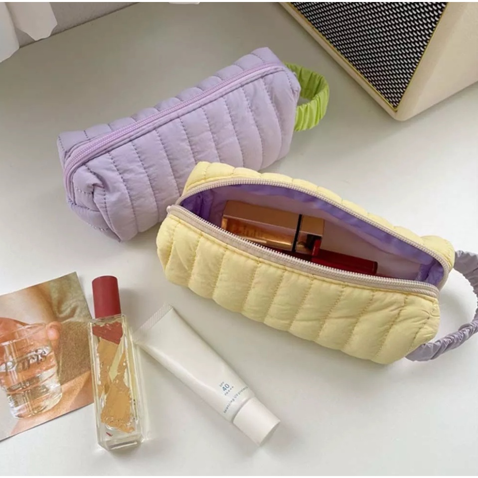 Fashion Stationery Bag Large Capacity with Wrist Band School Supplies