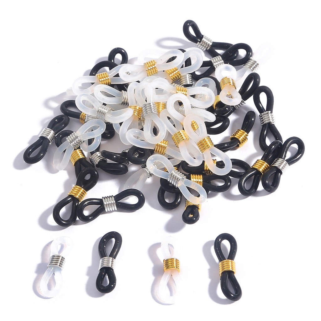 20pcs Ear Hook Eyeglasses Spectacles Chain Glasses Retainer Ends Rope ...