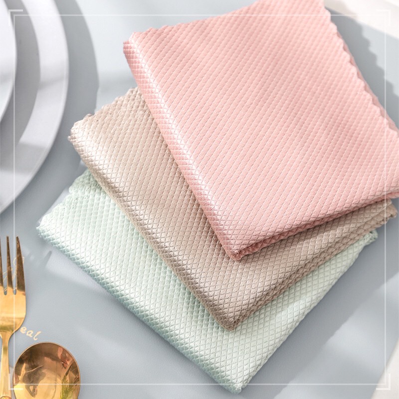 Multipurpose Cleaning Cloth Table Dish Towel Assorted Colors Shopee