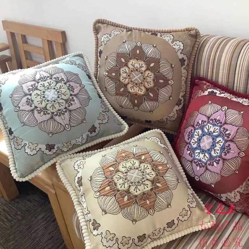 LIVE HOT!!!!Throw pillow high quality embroidered thick fabric home