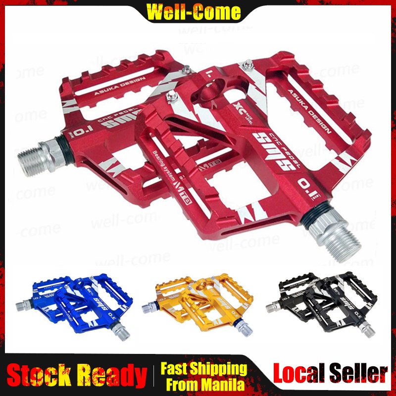 SMS aluminium Alloy Road Bike Pedals Ultralight MTB Bearing Bicycle