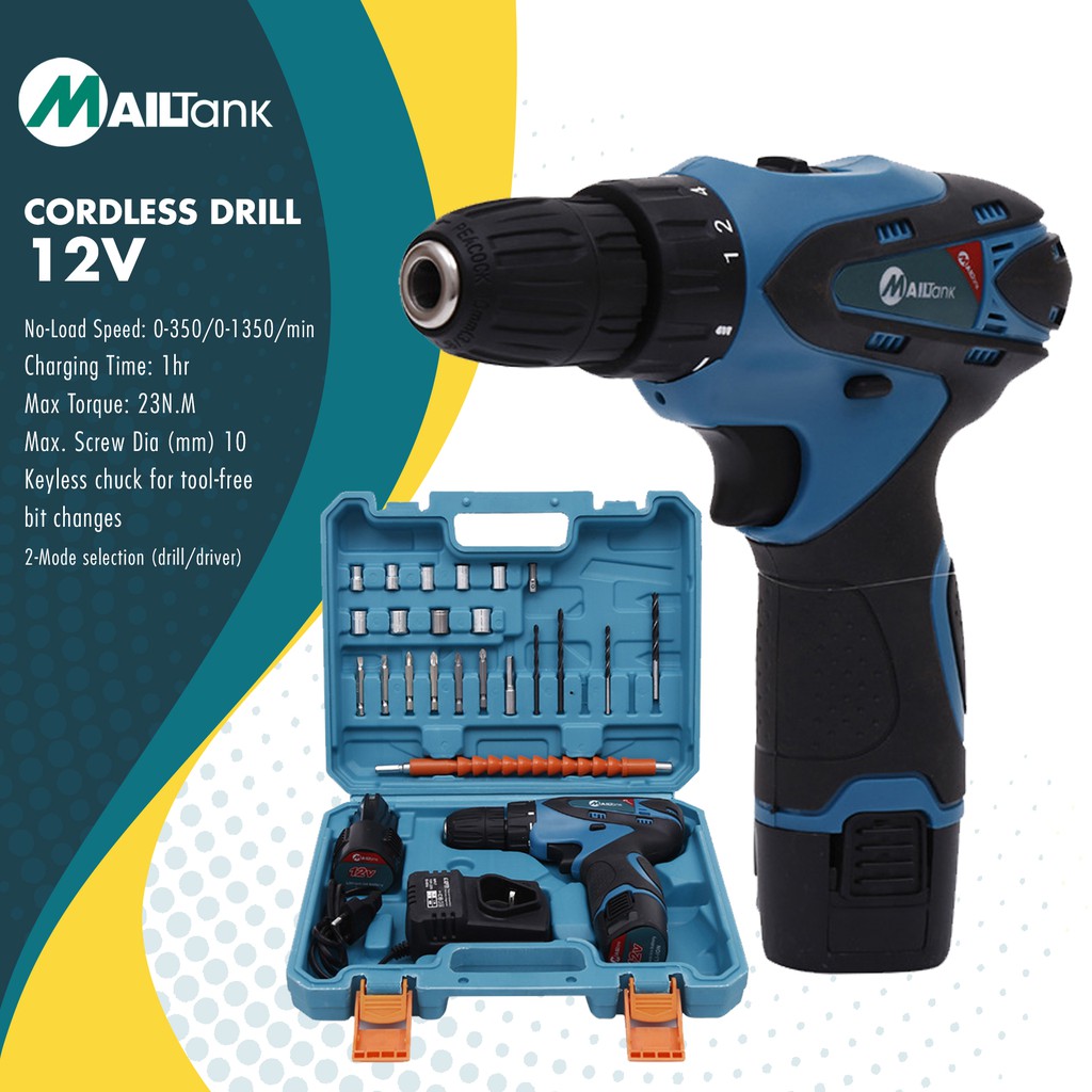 Mailtank cordless deals drill