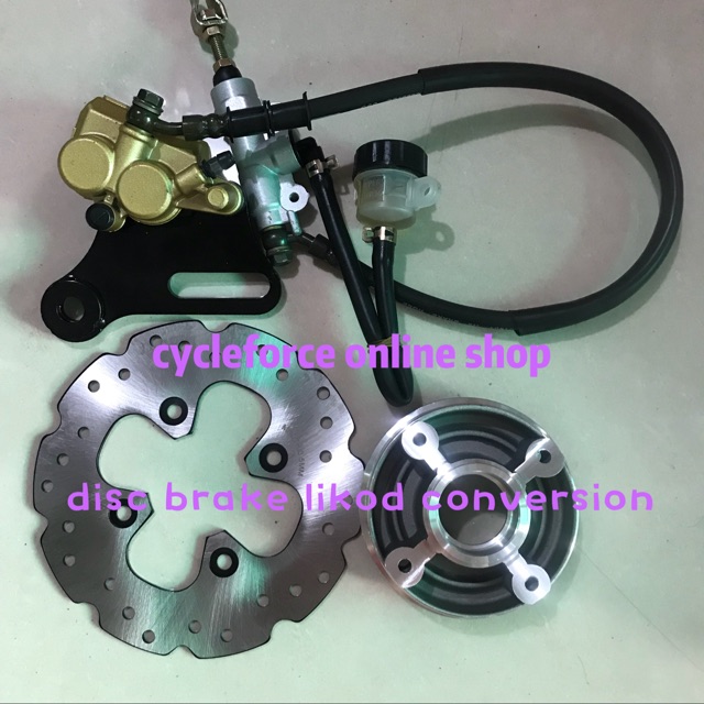 Disk brake store set for motorcycle