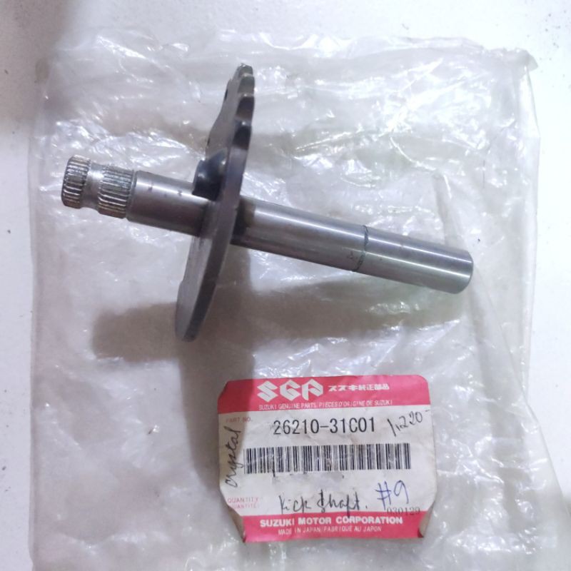 ORIGINAL SUZUKI CRYSTAL 110 KICK STARTER SHAFT 26210-31C01