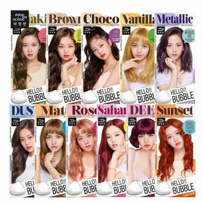 MISE EN SCENE TONE UP HELLO BLEACH HELLO BUBBLE FOAM HAIR DYE PERMANENT