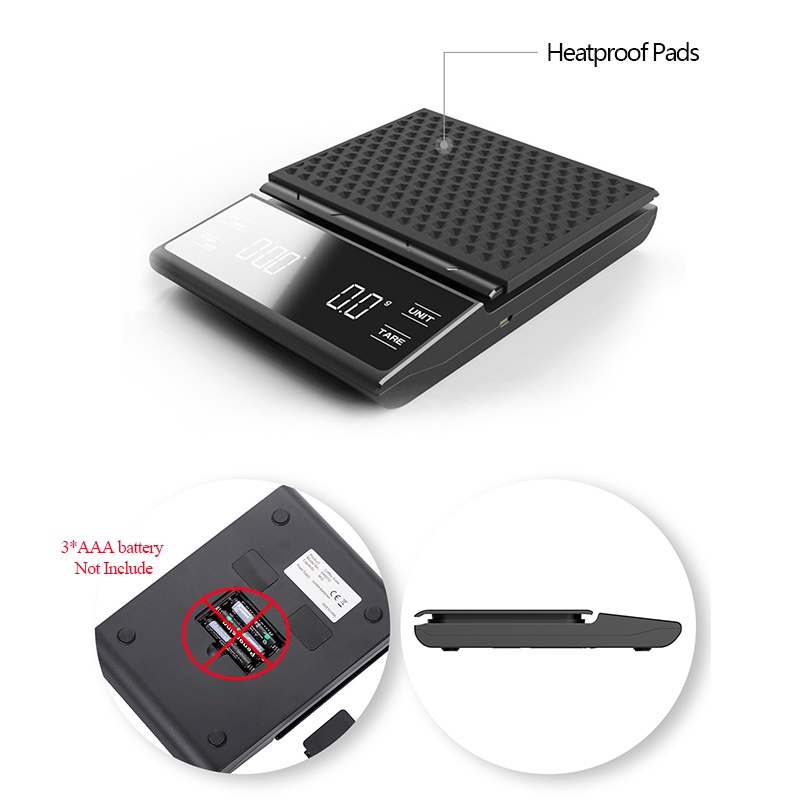 Smart Coffee Scale Kitchen Food Scale Digital Electronic Scale with ...