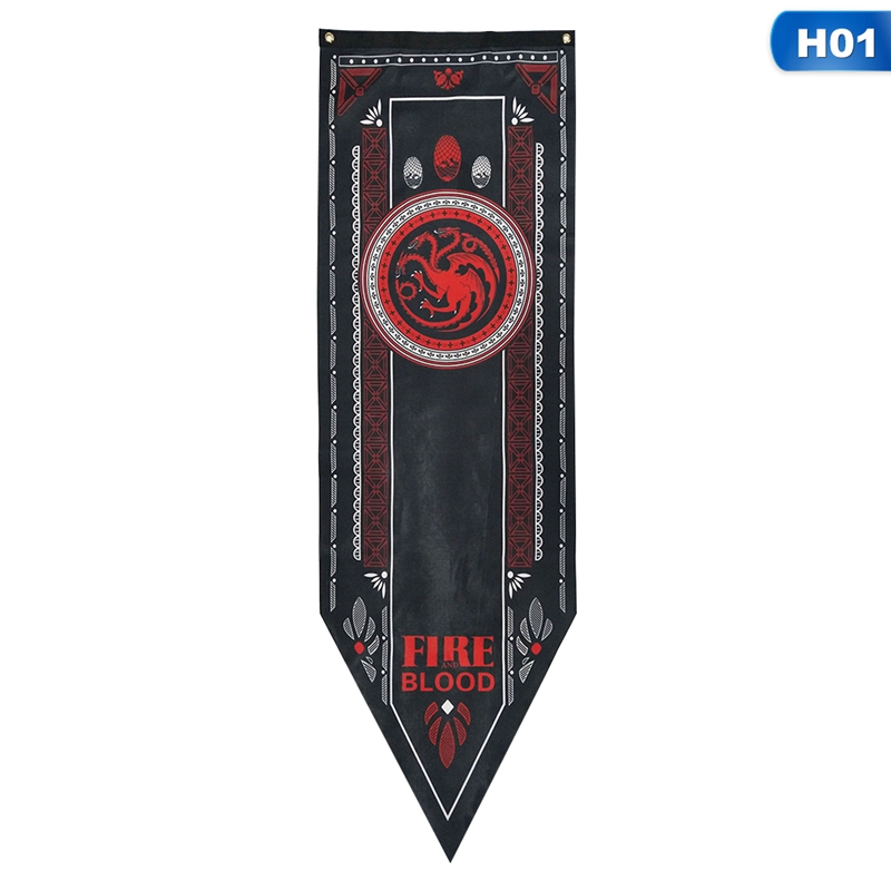 Game of Thrones House Stark Targaryen Banner Wall Hanging Flag Wall ...