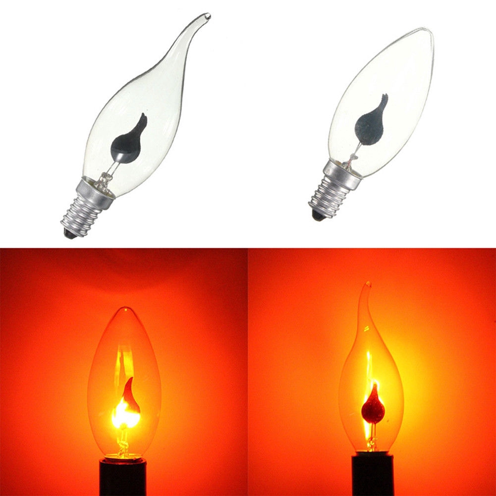 E14/E27 LED Light Flicker Fire Flame Bulb Candle Lamp Decor | Shopee ...