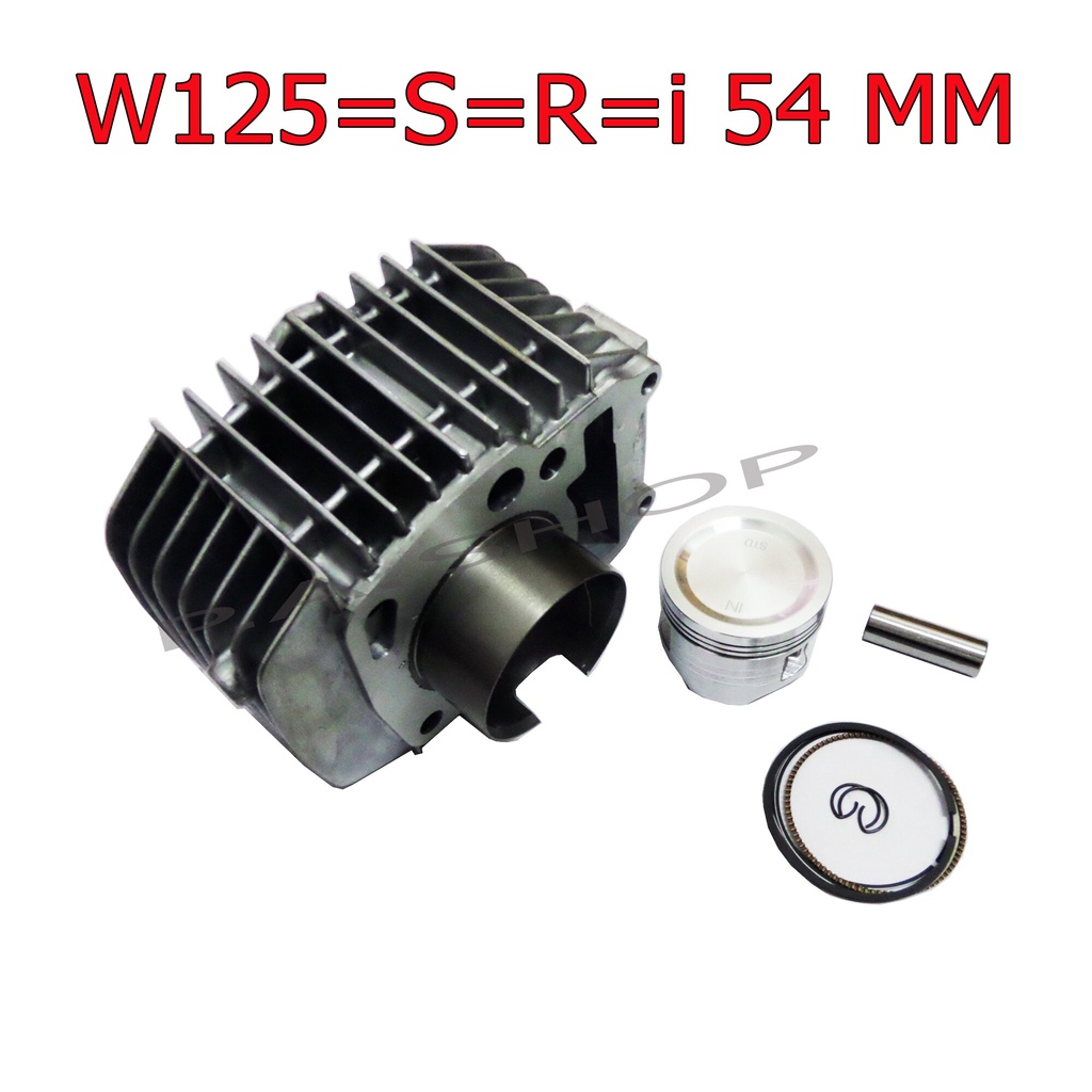 A NEW 2 Cylinder Block For HONDA-W125 = S R i With Piston Set + Dodge ...