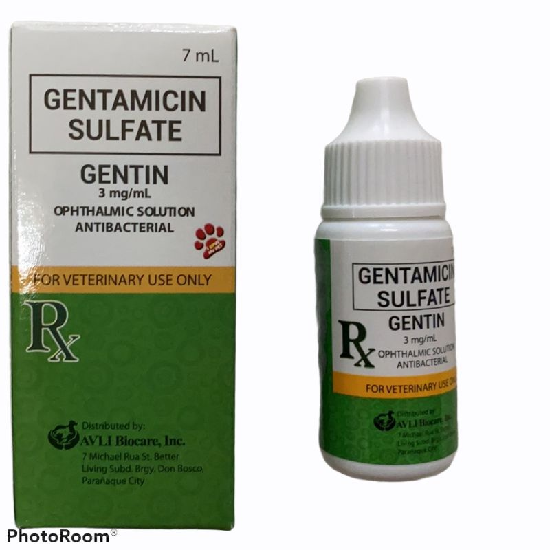 Gentin Eye Drops for Dogs and Cats Gentamicin Sulfate Antibacterial