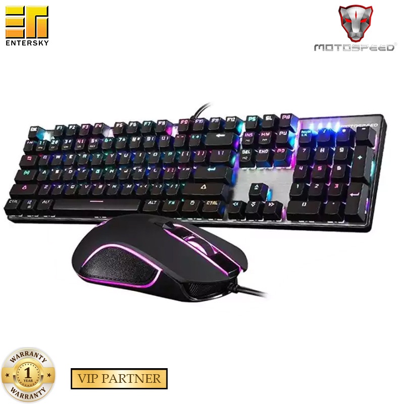 Motospeed CK888 Gaming Keyboard and Mouse Set with Rainbow Backlight ...