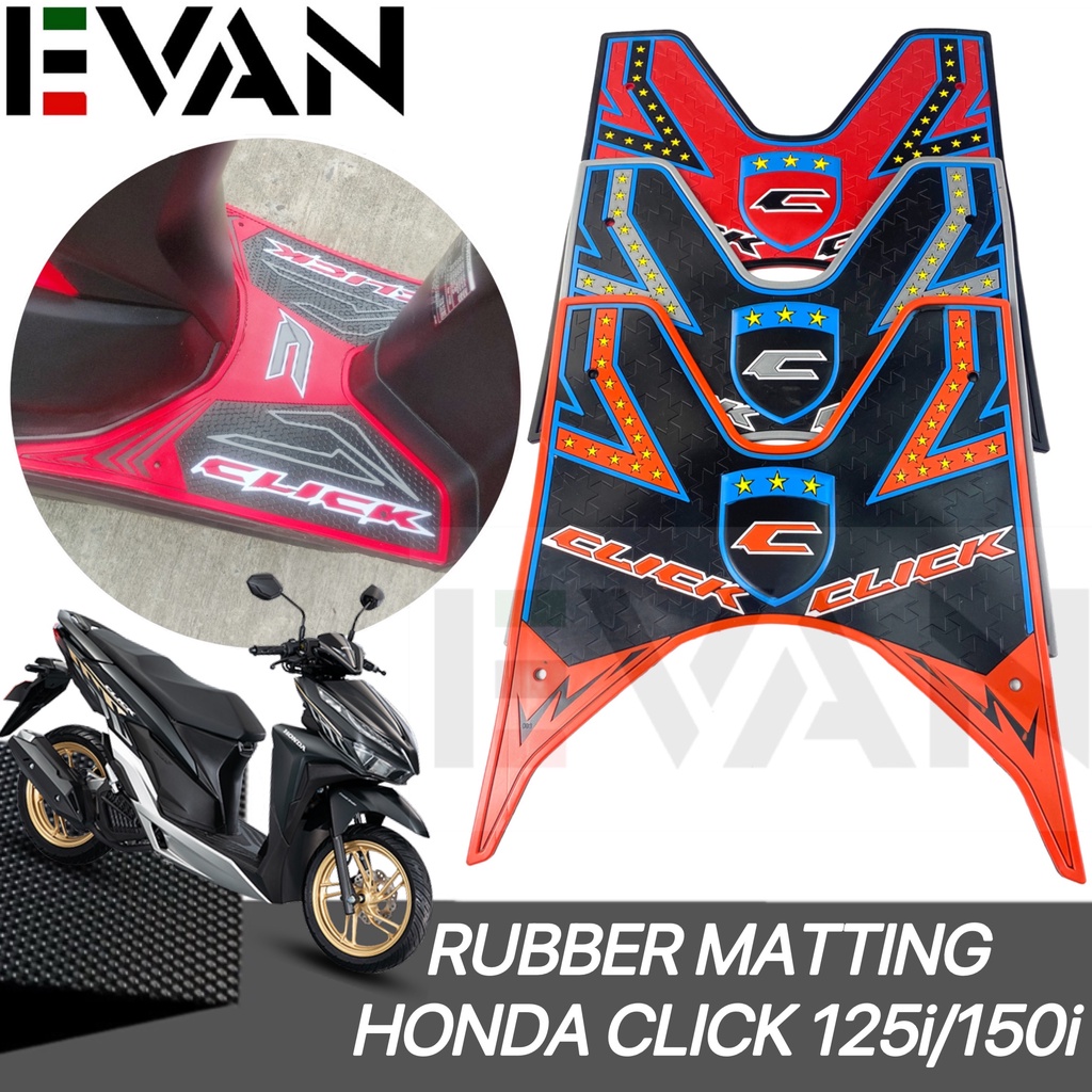 EVAN.SHOP Rubber Matting for Honda Click 125i/150i v1,v2 Made in ...