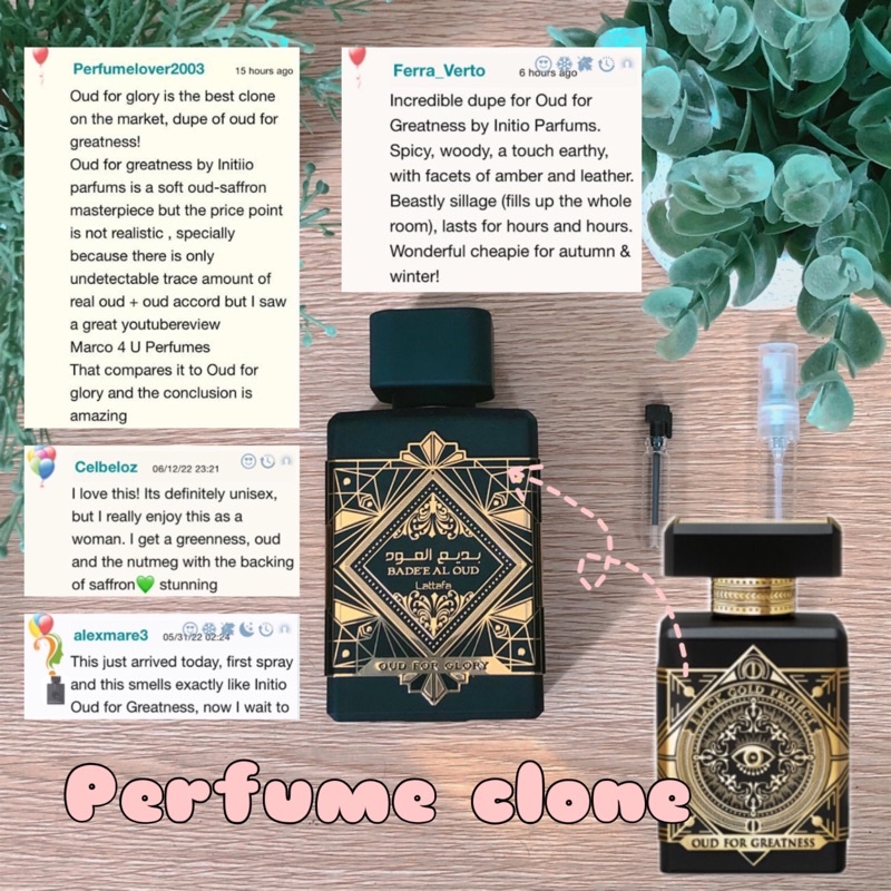 Orig Oud for Glory Lattafa (Decant/Takal Oud for Greatness dupe