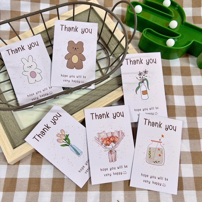 Thank You Card hope Model 1 Baht Per Sheet. | Shopee Philippines