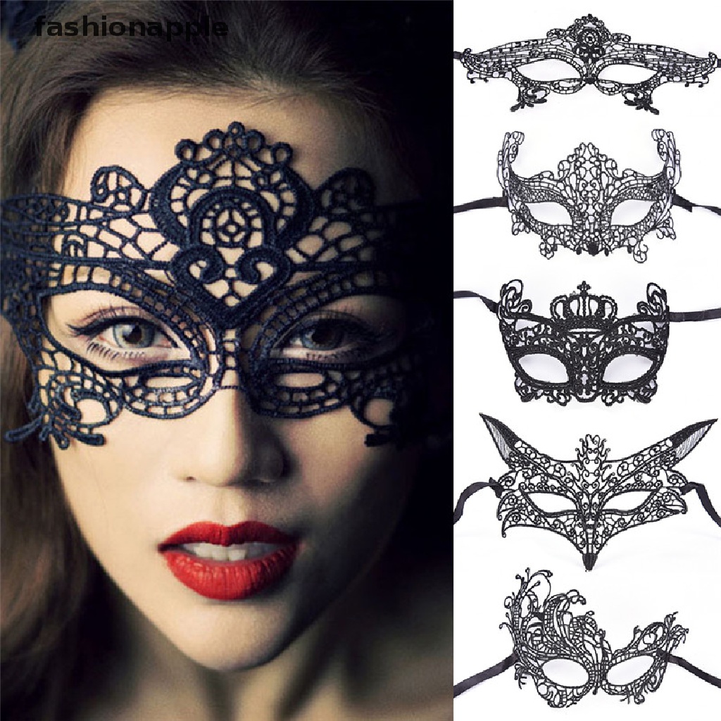 FAPH Hot Black Lace Eye Ladies Masquerade Ball Costume Party Fancy ...