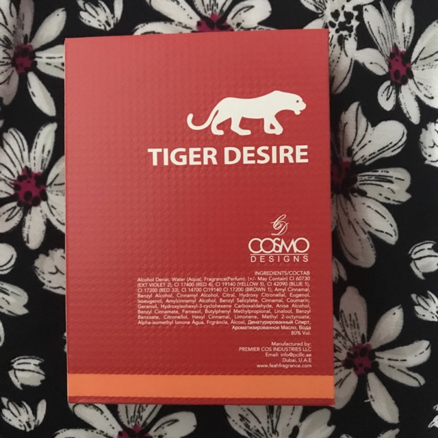 Tiger Desire by Cosmos Shopee Philippines