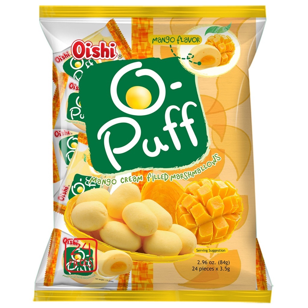O Puff Marshmallow Mango Cream Filled 84g Shopee Philippines