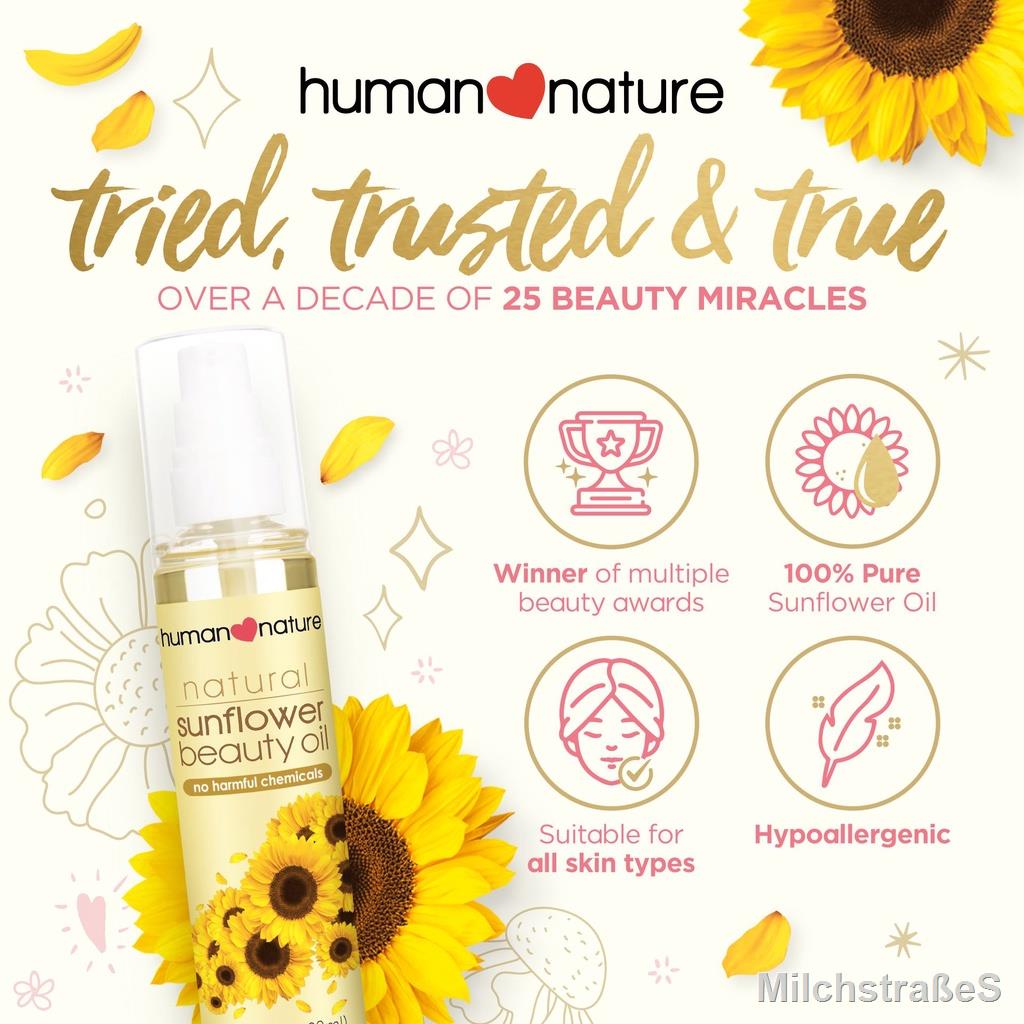 Human Nature Sunflower Beauty Oil Natural (25 Beauty Miracles from Head to Toe) Shopee Philippines