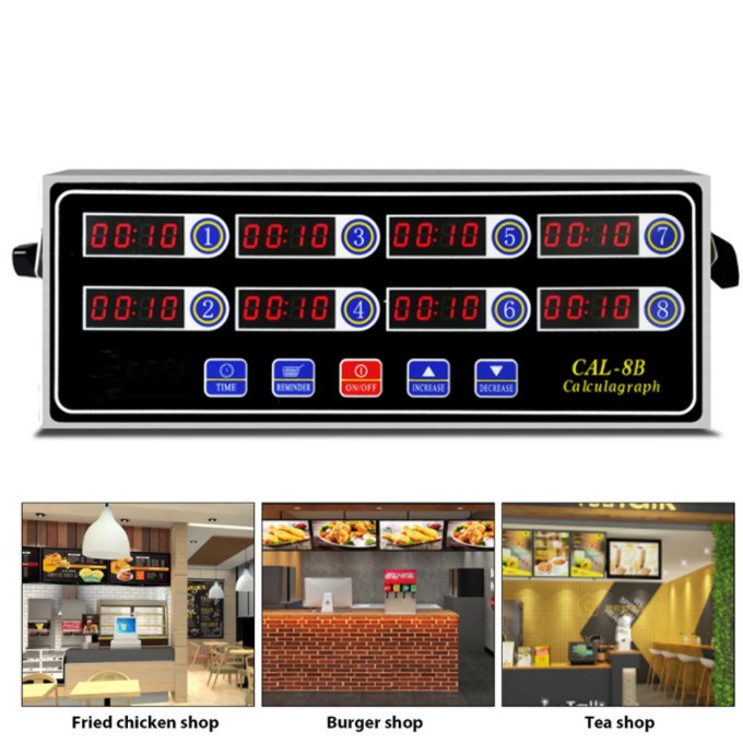 3 Stage Reminder 8 Channel Digital Timer CAL-8B Shaking Timing | Shopee ...