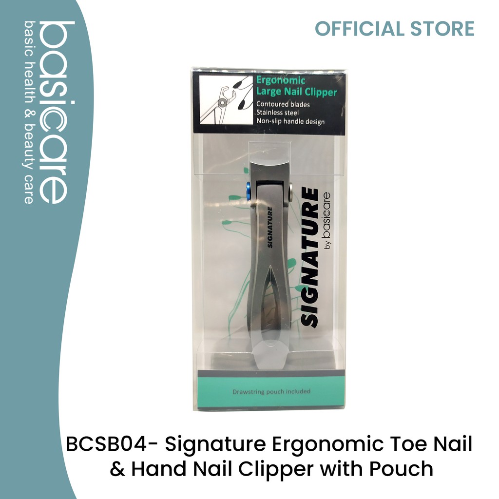 Basicare Signature Ergonomic Toe Nail Clipper And Hand Nail Clipper