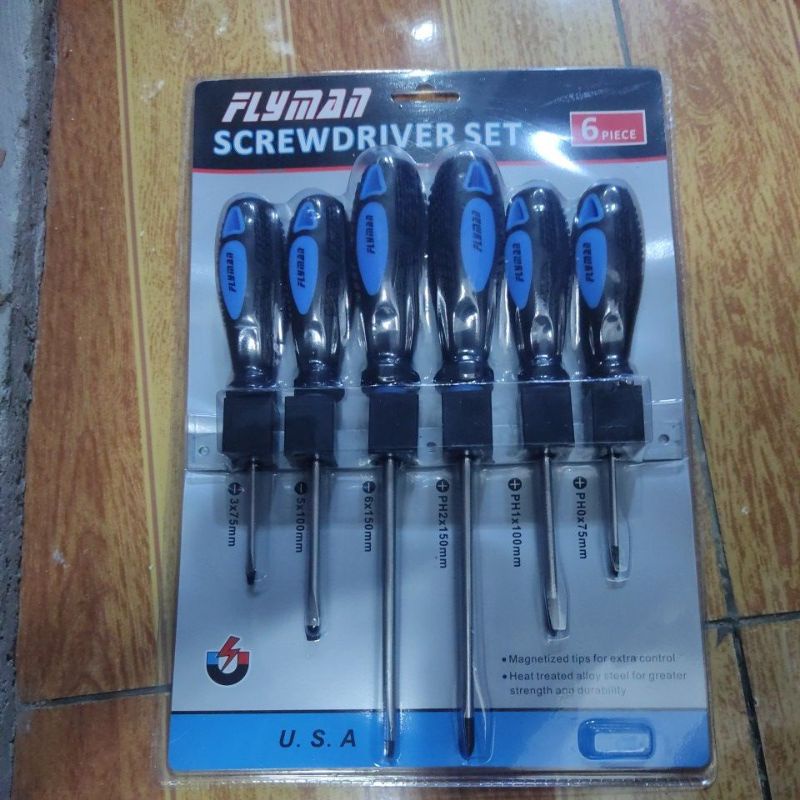Flyman screw driver set 6pcs | Shopee Philippines