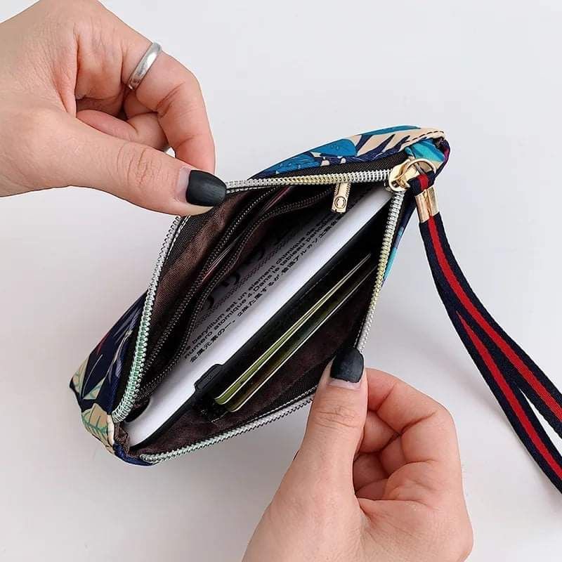 7x7inch Pouch Cellphone Cosmetics Accessories Hand Bag Coinspurse Case Holder with single zipper