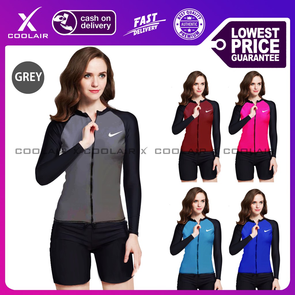Fashion High Quality Rush Guard set For Women w/ Waterproof Cycling ...