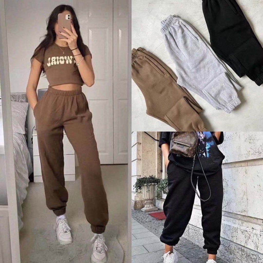 Angelcity JOGGER Baggy Pants Sweatpants GG | Shopee Philippines