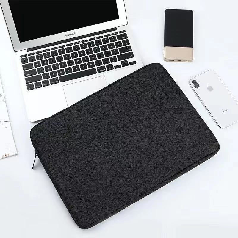 htz Laptop Pouch 10/12/13/14/15.6 inch Zipper Soft Sleeve (black ...