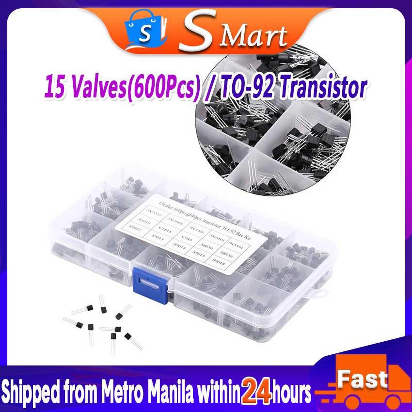600pcs Transistors Pack Transistor 15values *40pcs To-92 Transistors ...
